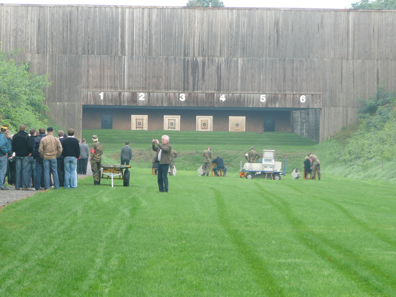 G36 Schießen von 100m auf der 300m Standort-Schießanlage